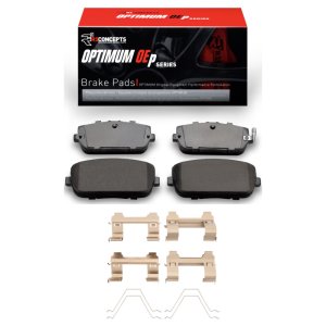 Fiat 124 Spider Brake Pads - Rear - R1 Concepts - Optimum OE + Hardware Kit - `06-`25